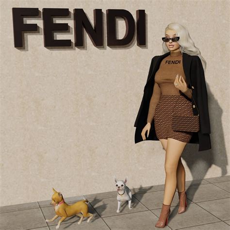 sims 4 Fendi set